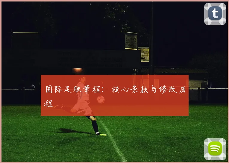 国际足联章程:核心条款与修改历程
