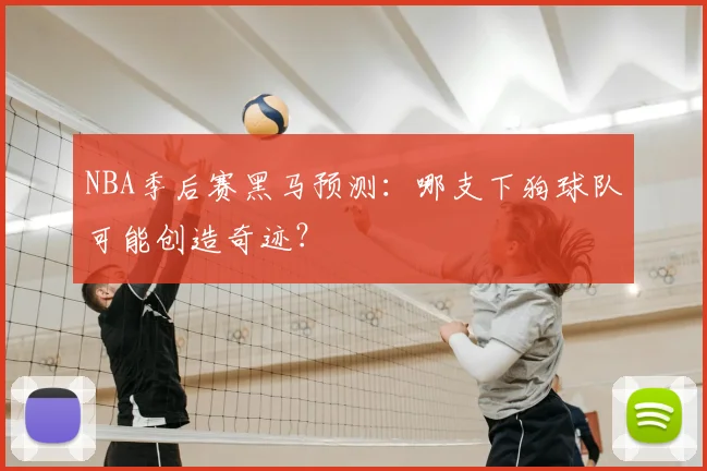 NBA季后赛黑马预测:哪支下狗球队可能创造奇迹?