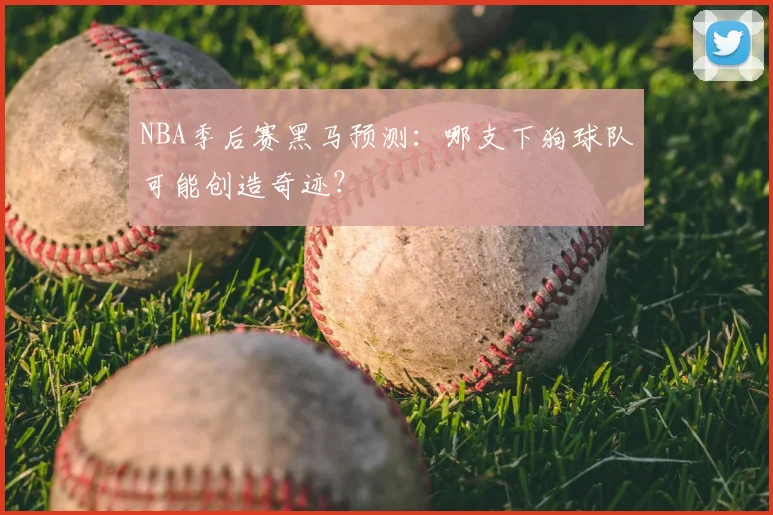 NBA季后赛黑马预测:哪支下狗球队可能创造奇迹?